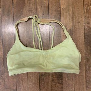 Lululemon neon green free to be sports bra